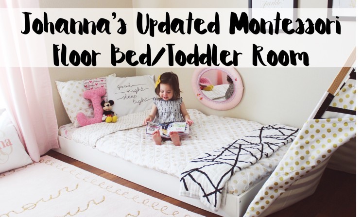 montessori floor bed toddler room