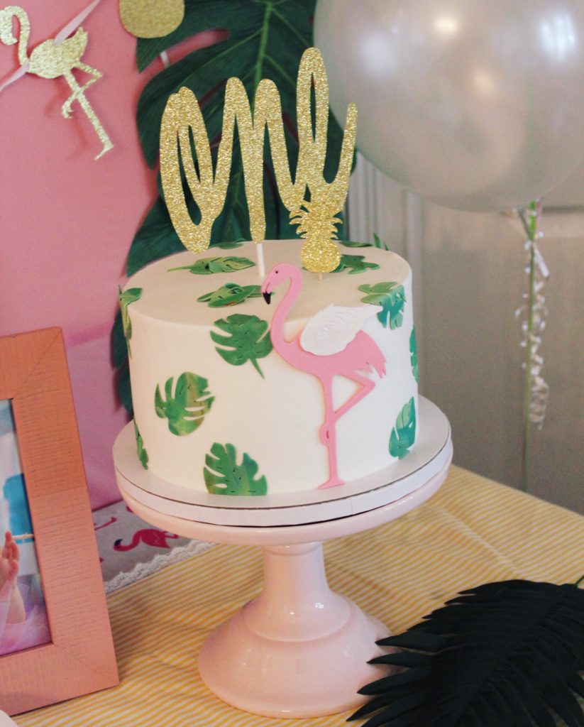 Flamingo Cake | Copacabana First Birthday Party 