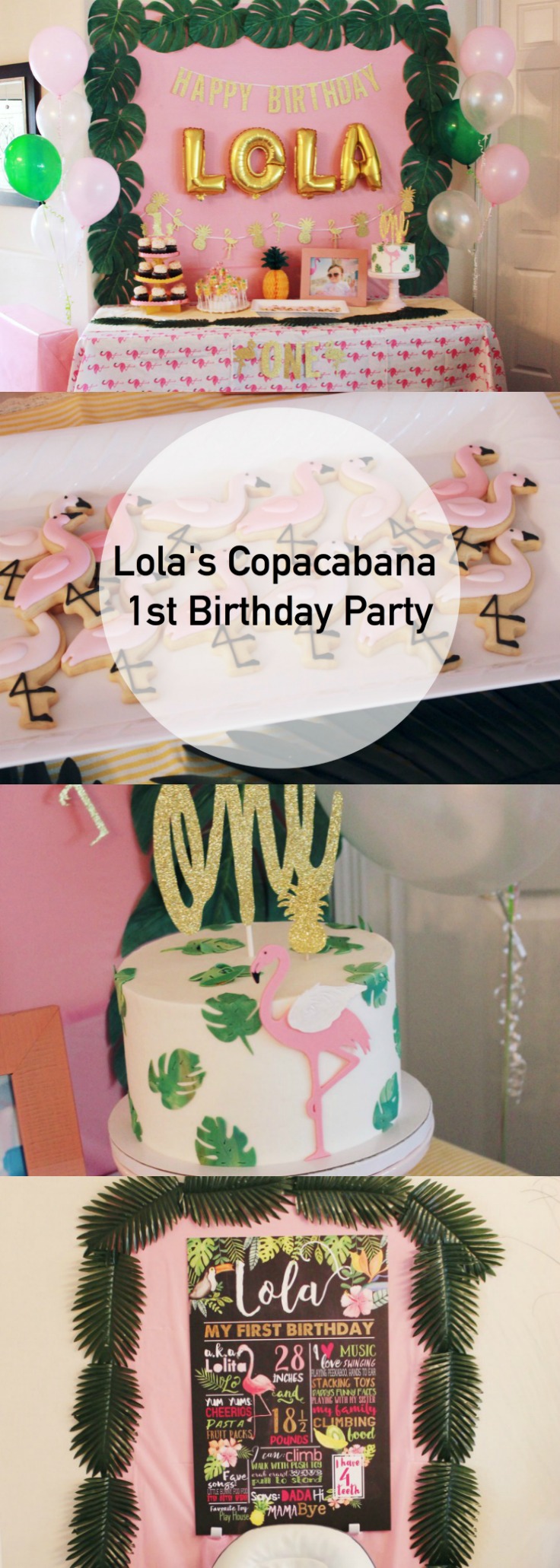 Florida motherhood blogger, Oh Happy Play, shares how to create the perfect Copacabana Birthday Party for her daughter Lola's 1st Birthday!