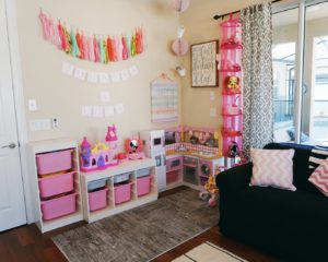 How to build the perfect playroom. Oh Happy Play, a Florida Motherhood blogger shares an in depth look at the playroom she built for her girls!