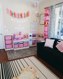 How to build the perfect playroom. Oh Happy Play, a Florida Motherhood blogger shares an in depth look at the playroom she built for her girls!