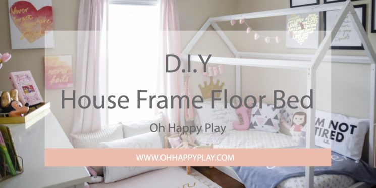 Diy House Frame Floor Bed Plan Oh, Toddler Bed House Frame Diy