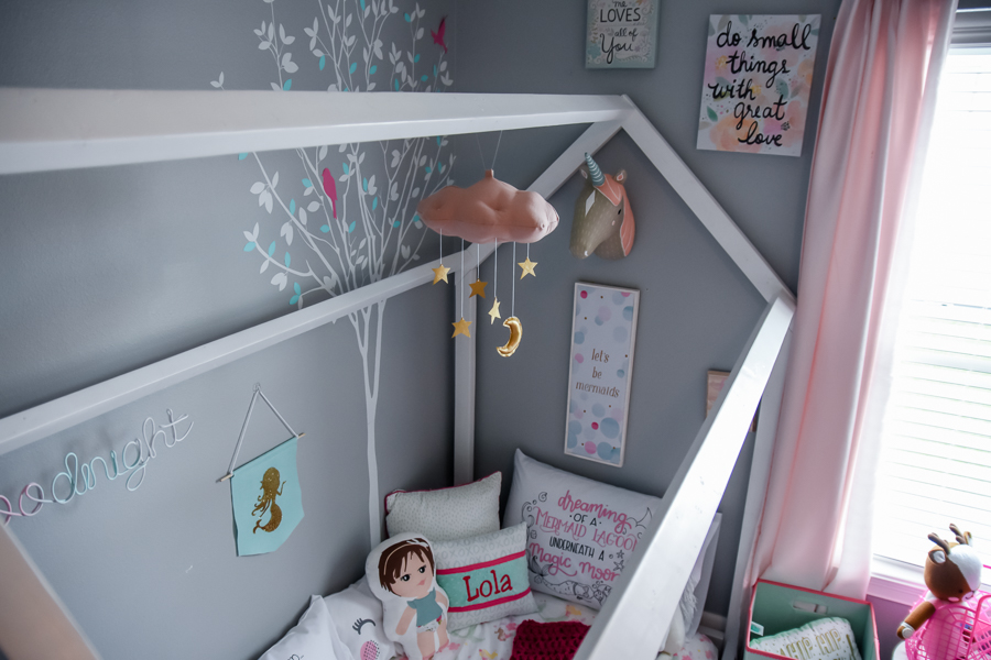 toddler room, baby room, nursery, girl room, boy room, floor bed, montessori floor bed, kids decor, kids dream room, toddler bed, kids bed, house frame bed, teepee, kids fort, playroom, kids playroom, dream playroom