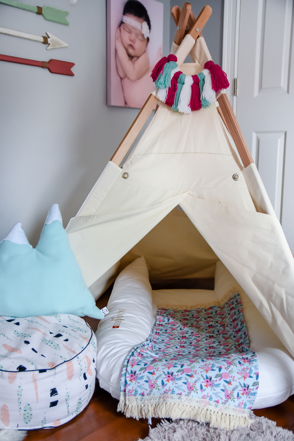 toddler room, baby room, nursery, girl room, boy room, floor bed, montessori floor bed, kids decor, kids dream room, toddler bed, kids bed, house frame bed, teepee, kids fort, playroom, kids playroom, dream playroom