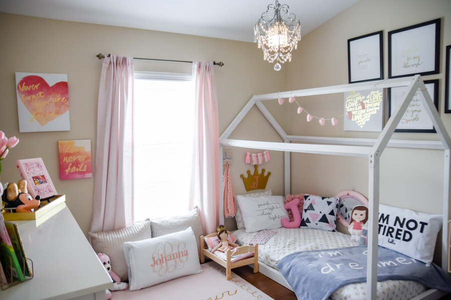 Montessori Floor Toddler bed | DIY house frame floor bed