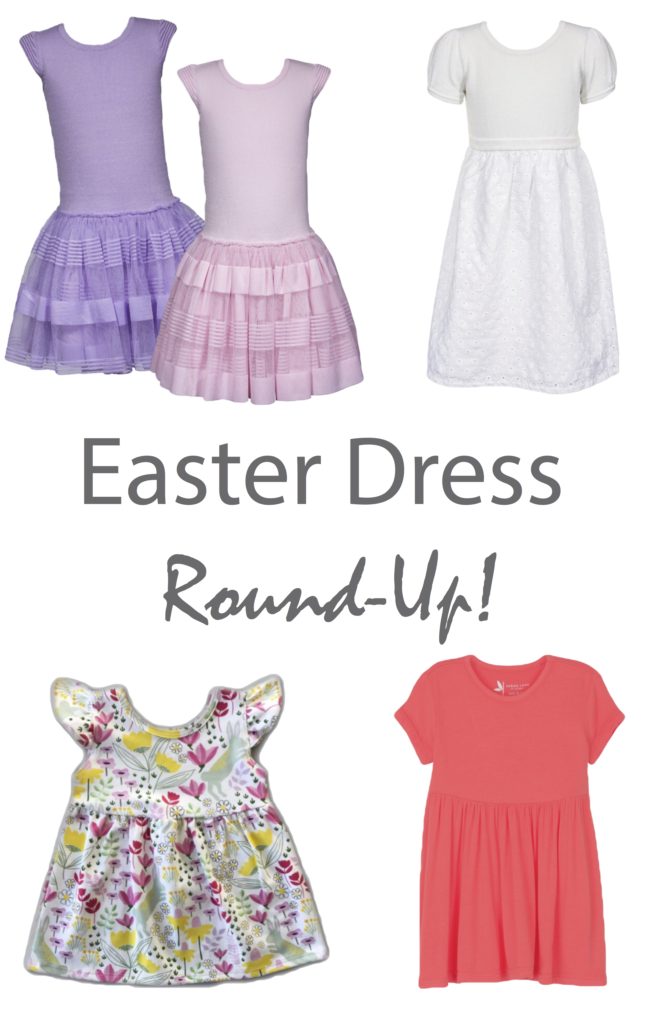 Spring Bunny Flutter Sleeve Swing Dress from Vivie & Ash: I love this design so much and the fact that it has little bunnies in it make it a home run for me! It's springy and bright and would make the perfect Easter dress for your little spring bunny!