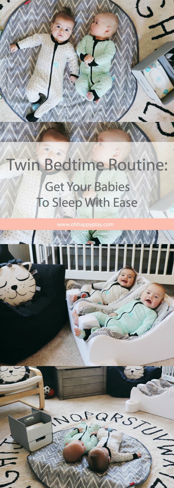 Get Your Babies To Sleep With Ease, Oh Happy Play, a Florida Motherhood blogger shares her twin bedtime routine! Check it out now!