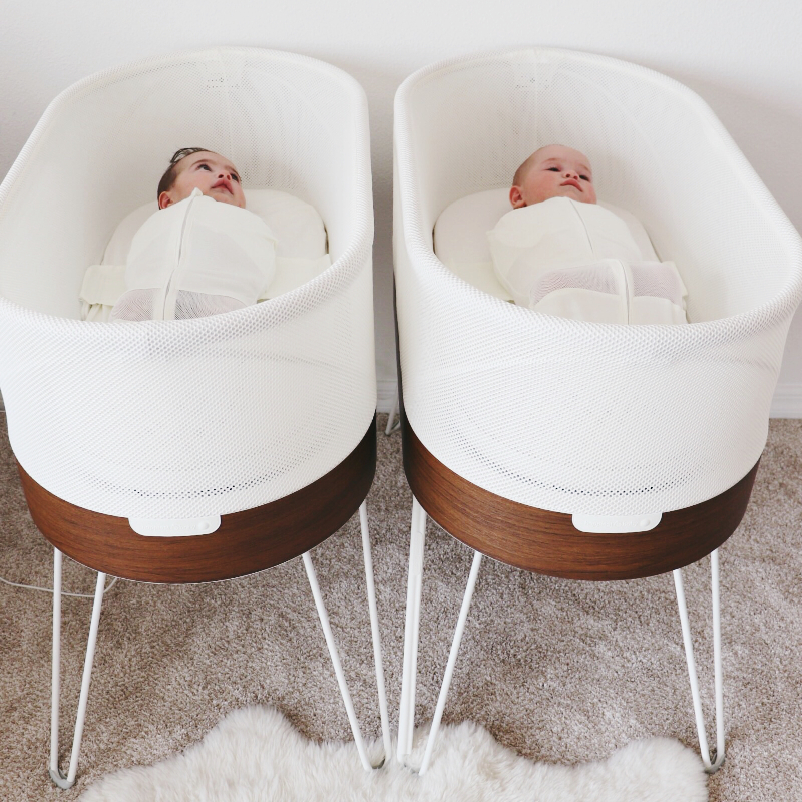 Double bassinet for clearance twins