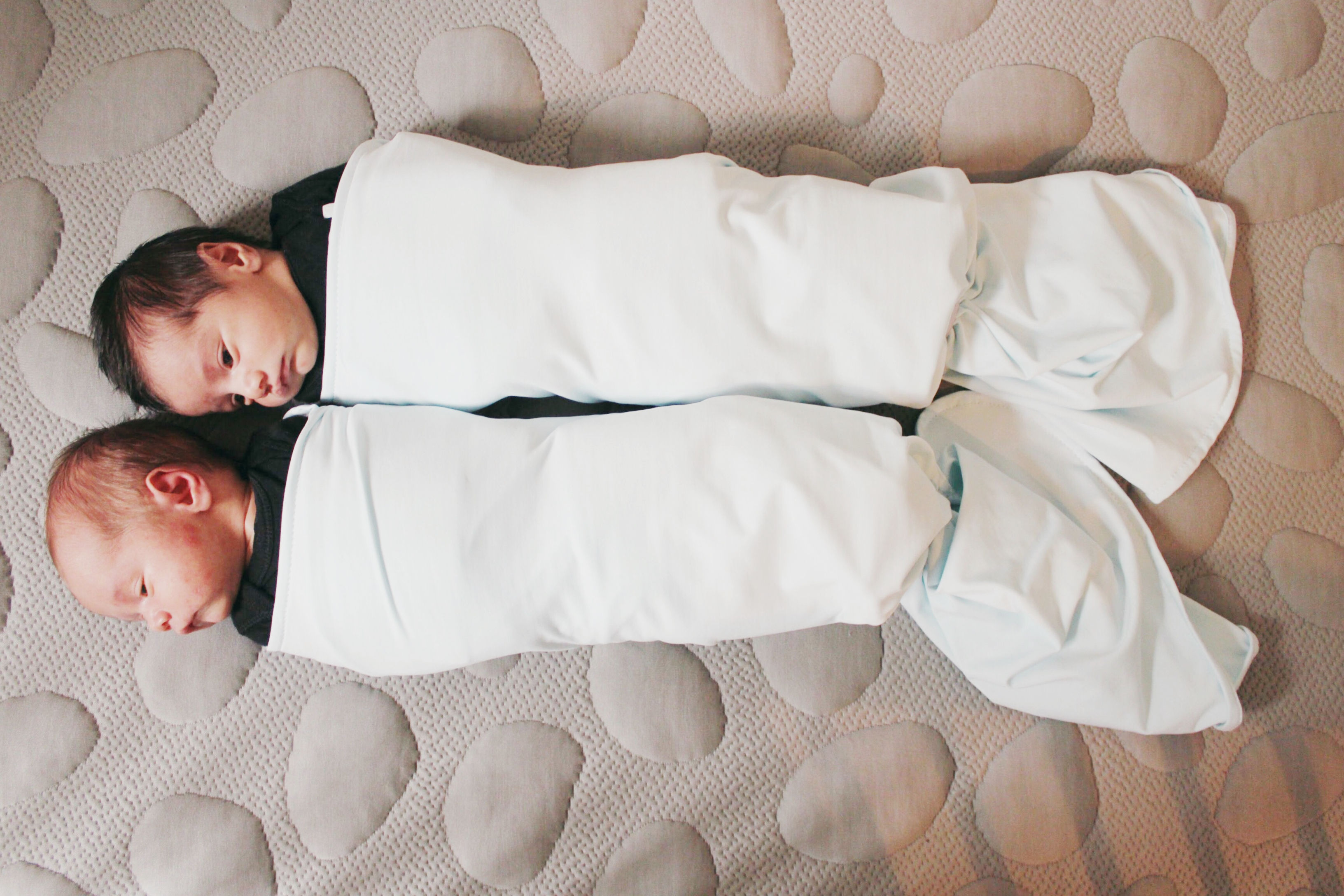 twins in swaddle 