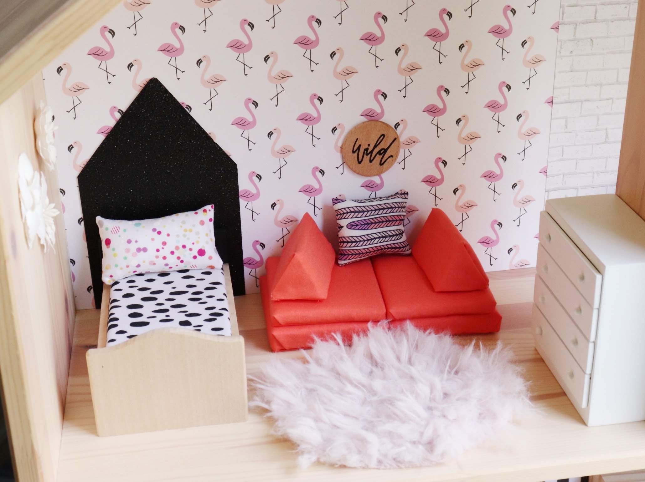 Custom Dollhouse Bedroom 