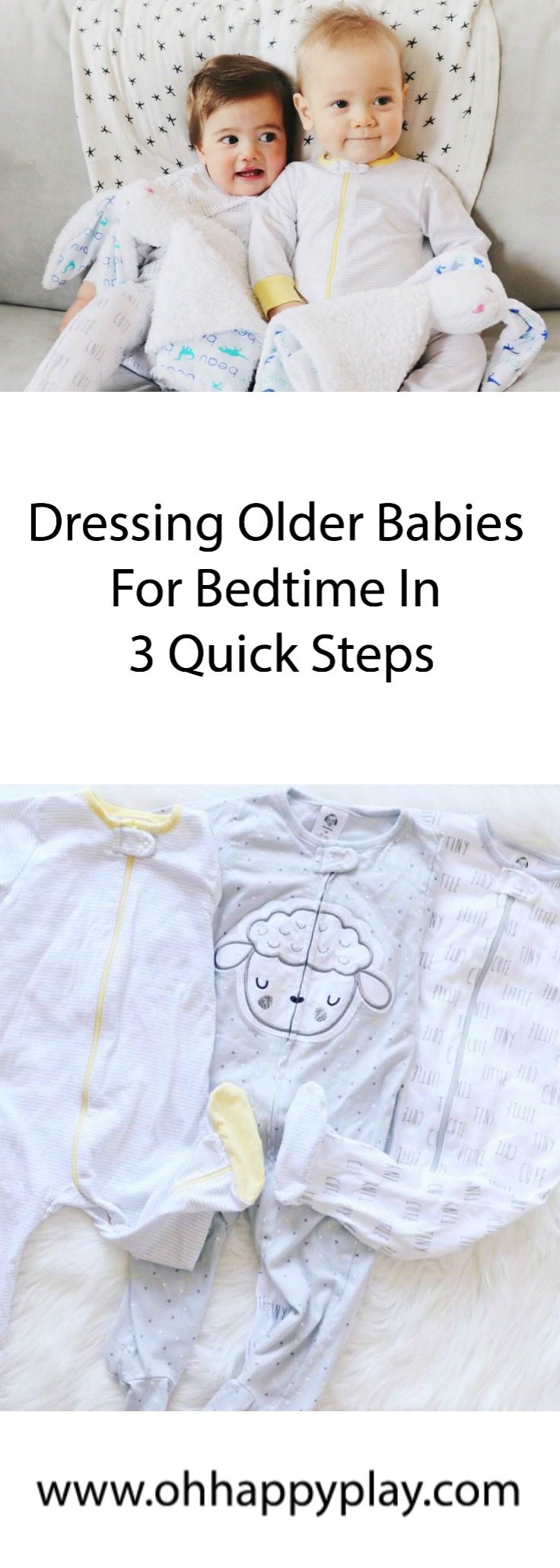 Gerber Essentials: Dressing Older Babies For Bedtime In 3 Quick Steps from Oh Happy Play, Florida Motherhood blogger. Check it out now!