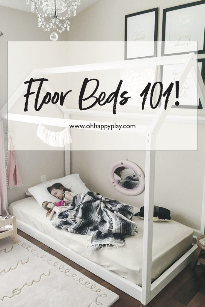 Florida Motherhood blogger, Oh Happy Play is sharing a look at Floor Beds for Toddlers. Check out how to create the best toddler room!