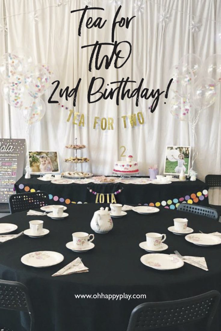 tea for two, 2nd birthday party