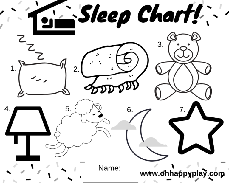 Sleep Chart + Routine For Toddlers for an Easy Bedtime