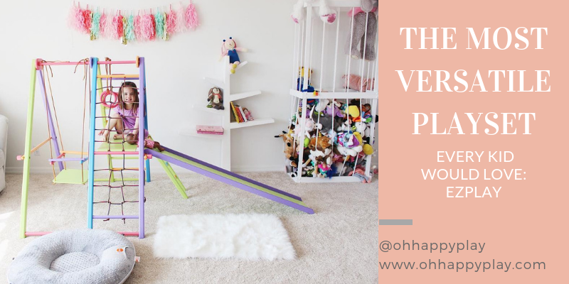 The Most Versatile Playset, EZPLAY, EzPlay playsets, modern playroom, dinning room playroom, playroom slide, playlet, best playset, modern playset