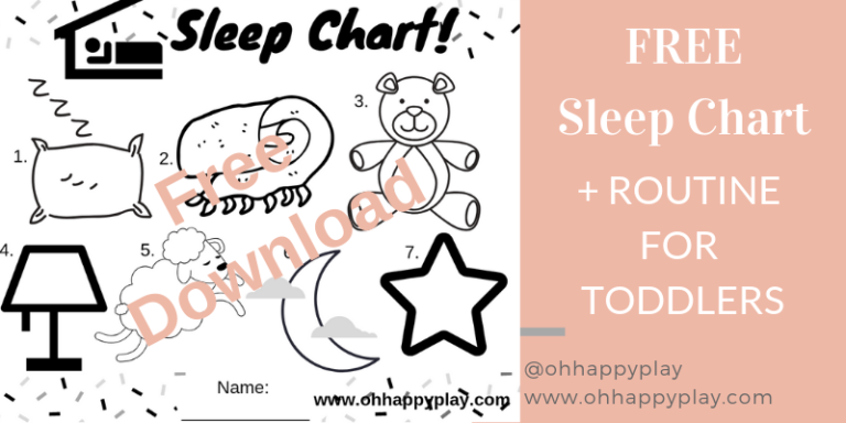 Sleep Chart + Routine For Toddlers - Oh Happy Play