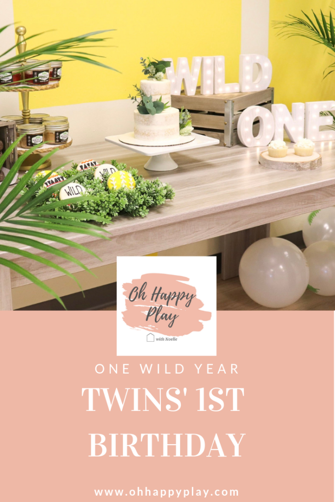 wild one party, where the wild things are, one wild year, twin first birthday party, party for twins, wild things party, wild party, party for one year old, one year old birthday party, oh happy play