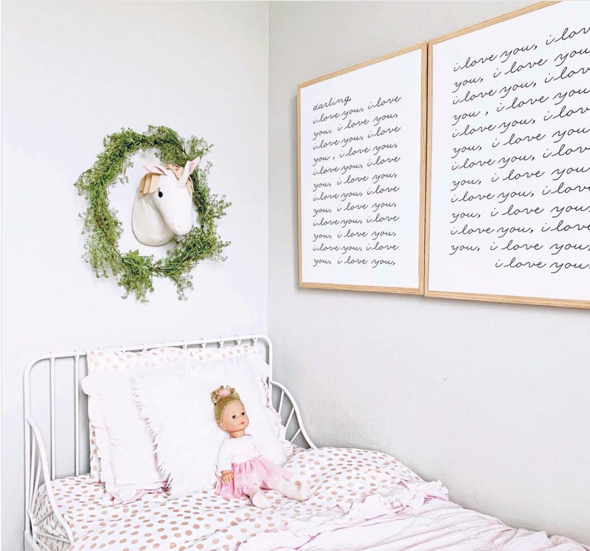 floral accent wall, toddler room, baby room, nursery, girl room, boy room, floor bed, montessori floor bed, kids decor, kids dream room, toddler bed, kids bed, house frame bed, teepee, kids fort, playroom, kids playroom, dream playroom, DIY house frame floor bed, DIY house bed, DIY floor bed, floor beds for toddlers, boho chic girls room, little girls room, dreamy girls bedroom, girl bedroom design