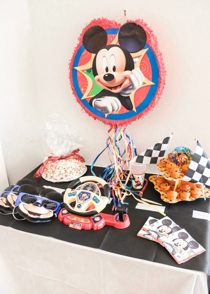 mickey and the roadster racers party, Mickey Mouse party, kids birthday party, Disney birthday party, Disney partner