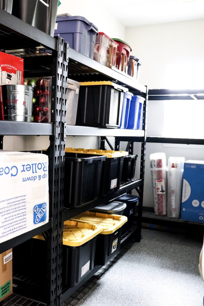 DIY Shelves for Garage Bin Organization, Say goodbye to the chaos and  hello to this gorgeous organization method. 👋 More garage storage ideas >>   😍, By HGTV