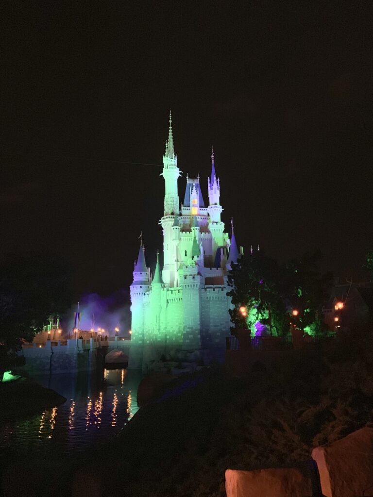 Disney World in the fall, magic kingdom at night, Disney World in October, mickey's not so scary halloween party