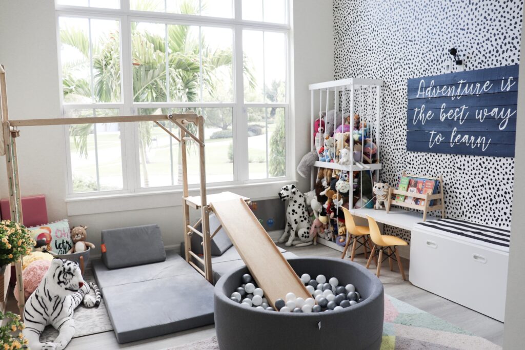 Modern playroom deals storage