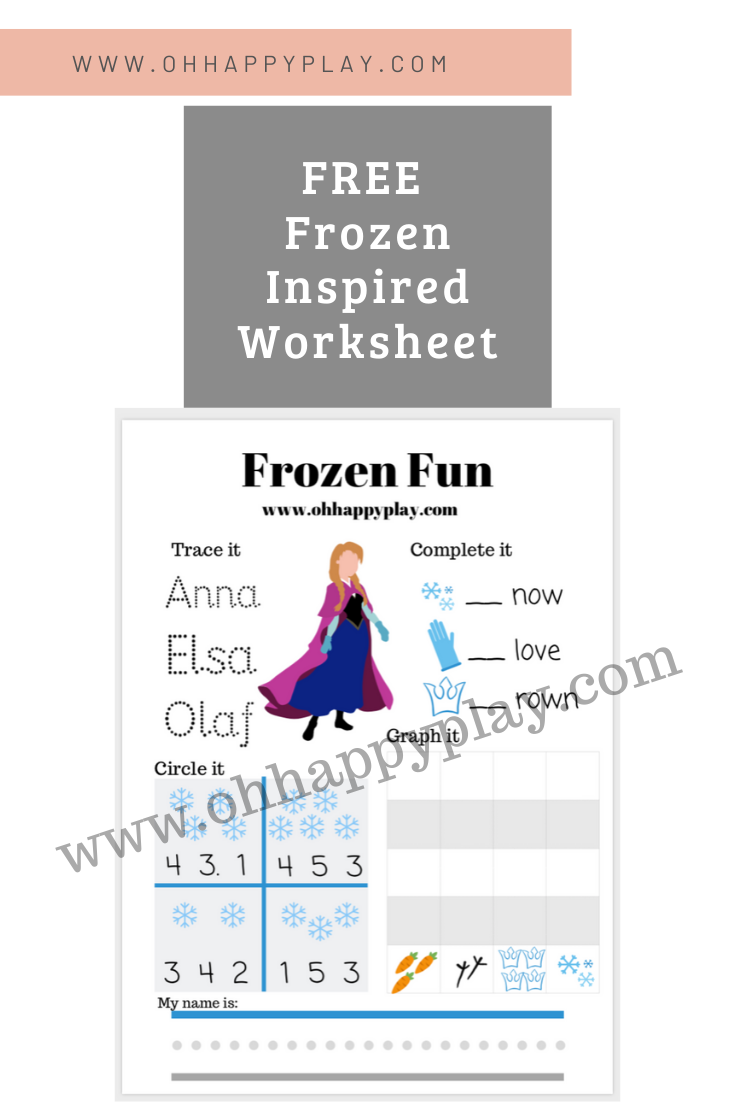 free frozen worksheet, printable, frozen printable, frozen worksheet, homeschool worksheet, kindergarten worksheet, frozen kindergarten worksheet