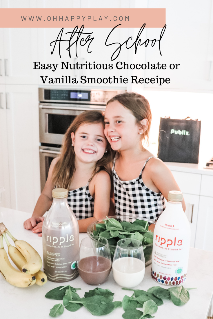 chocolate banana smoothie recipe, after school snack, healthy snacks for kids, protein shake for kids, plant based milk, allergy friendly milk, healthy milk options, no diary milk, no dairy smoothie