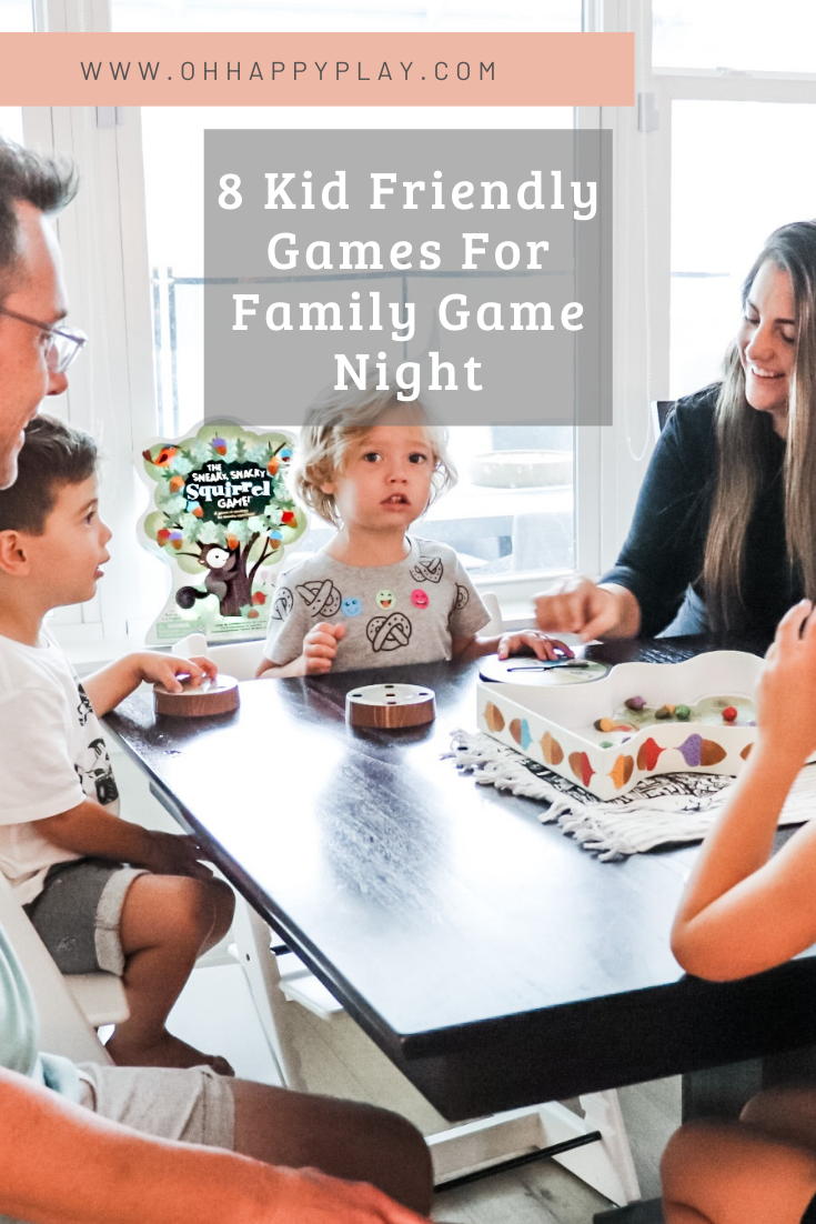 family game night ideas, game night with kids, kid friendly games,