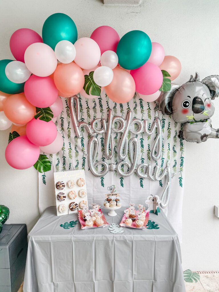 Koala Themed Birthday Party, birthday party theme ideas, 7th birthday ideas, girl birthday party themes