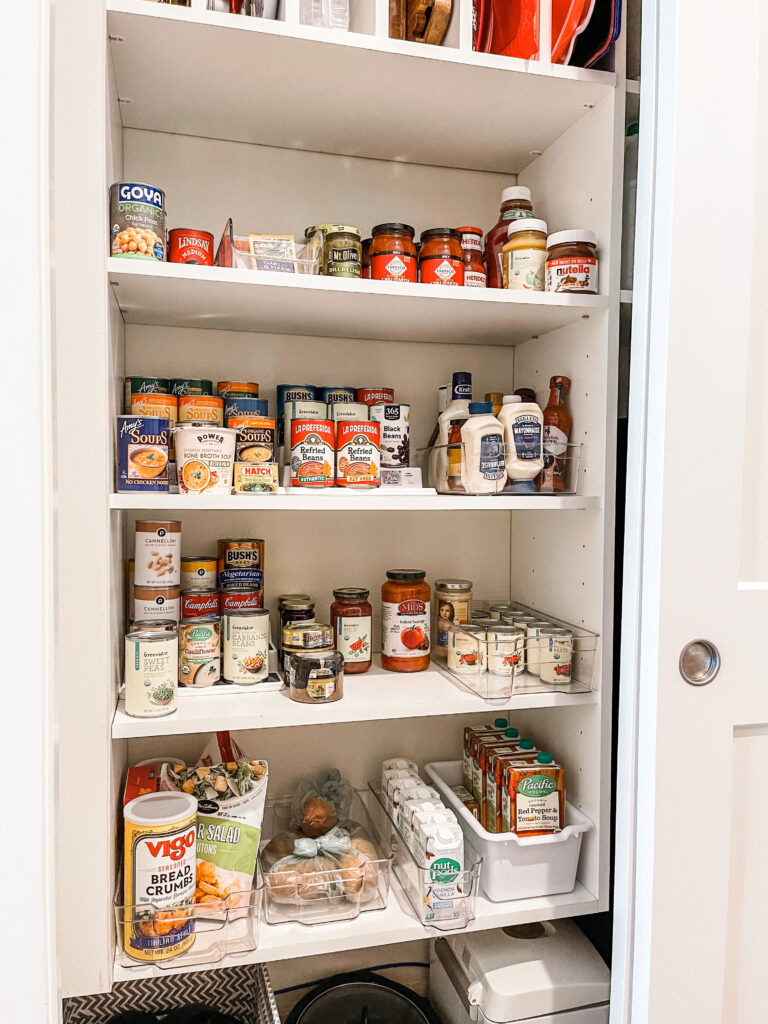 Organized pantry clutter