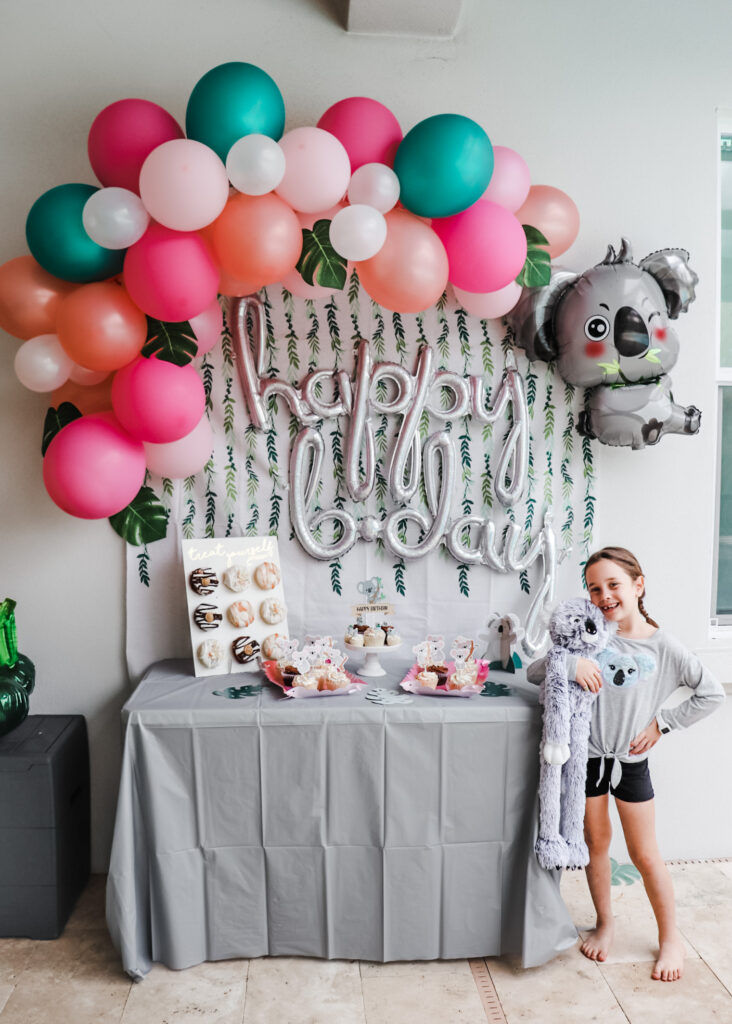 Koala Themed Birthday Party, birthday party theme ideas, 7th birthday ideas, girl birthday party themes