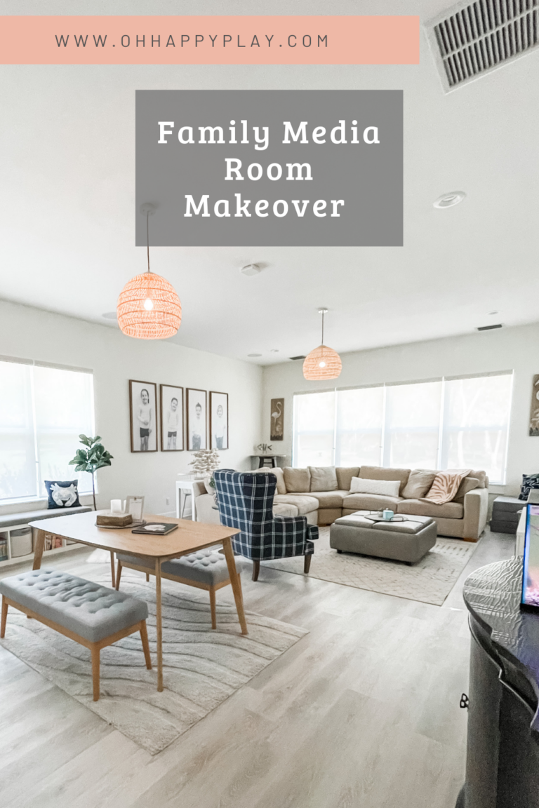 Family Media Room Makeover - family media room makeover