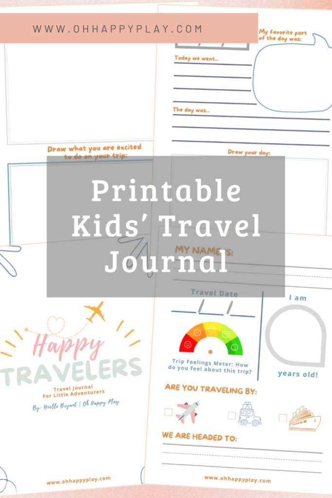 travel journal for kids, kids travel memory maker, keepsake book for kids, travel with kids, kids journal, journal for elementary age kids