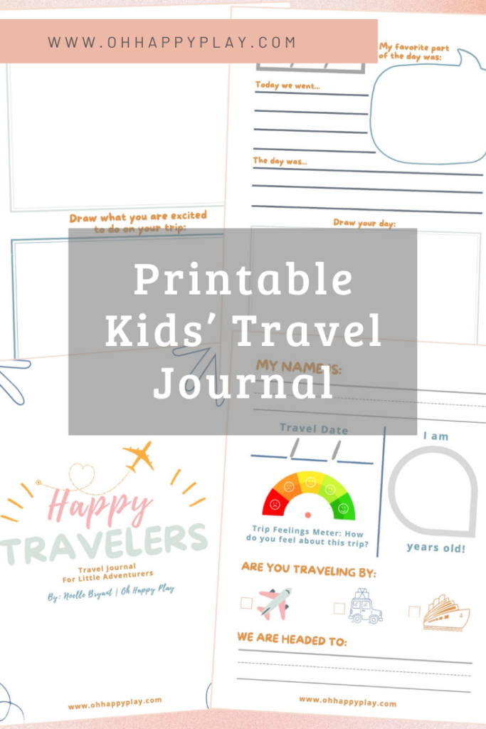 Printable Kids’ Travel Journal: Unlimited Downloads