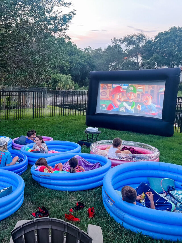 How to Have a Fun Outdoor Movie Night Party Oh Happy Play