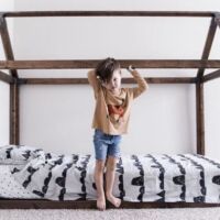 VIA Montessori Floor Toddler bed, floor bed, toddler bed, toddler floor bed, montessori bedroom, toddler montessori, house frame bed, toddler beds